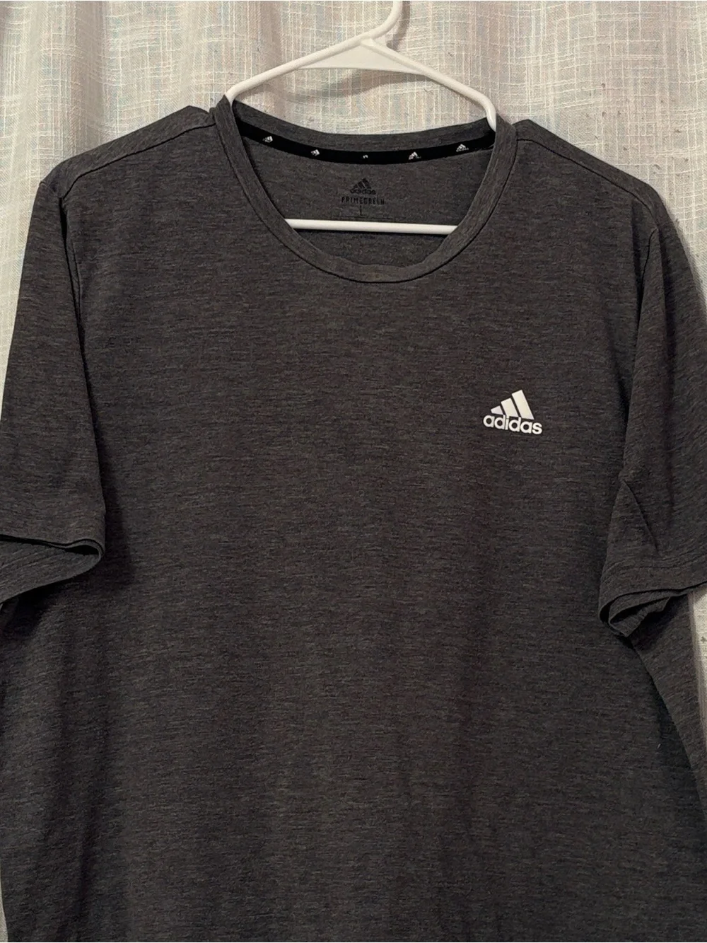 Mens Adidas Gray Primegreen AeroReady Athletic Tee